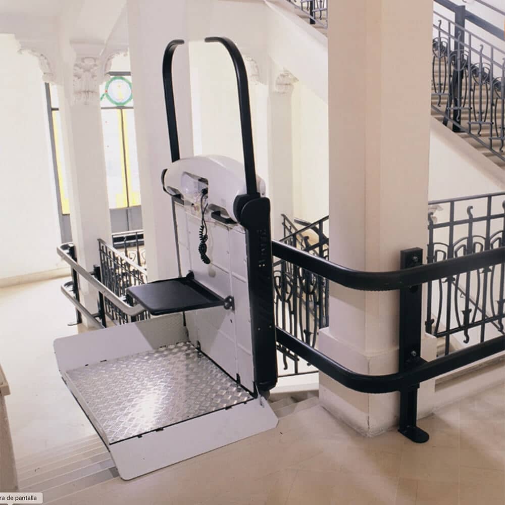 plataforma salvaescaleras escaleras tramo curvo vimec v65