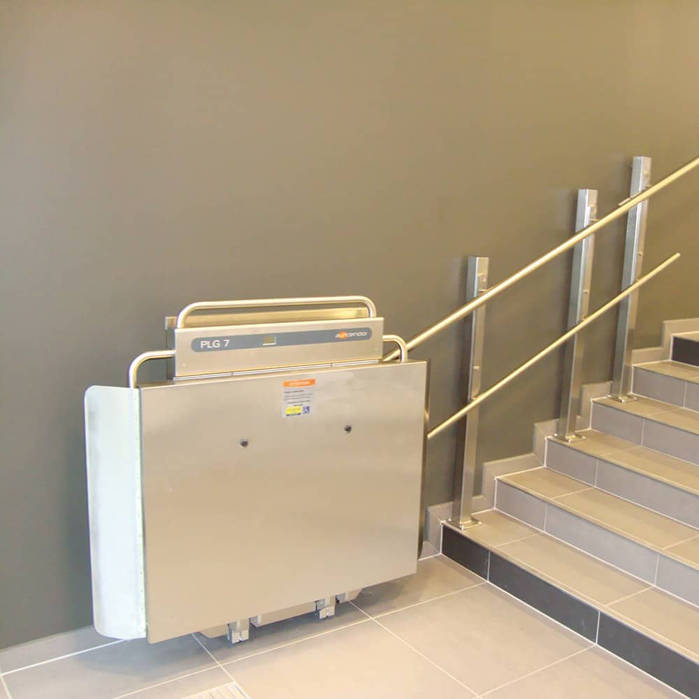 plataforma salvaescaleras escaleras tramo recto plg7 ascendor liftechnik