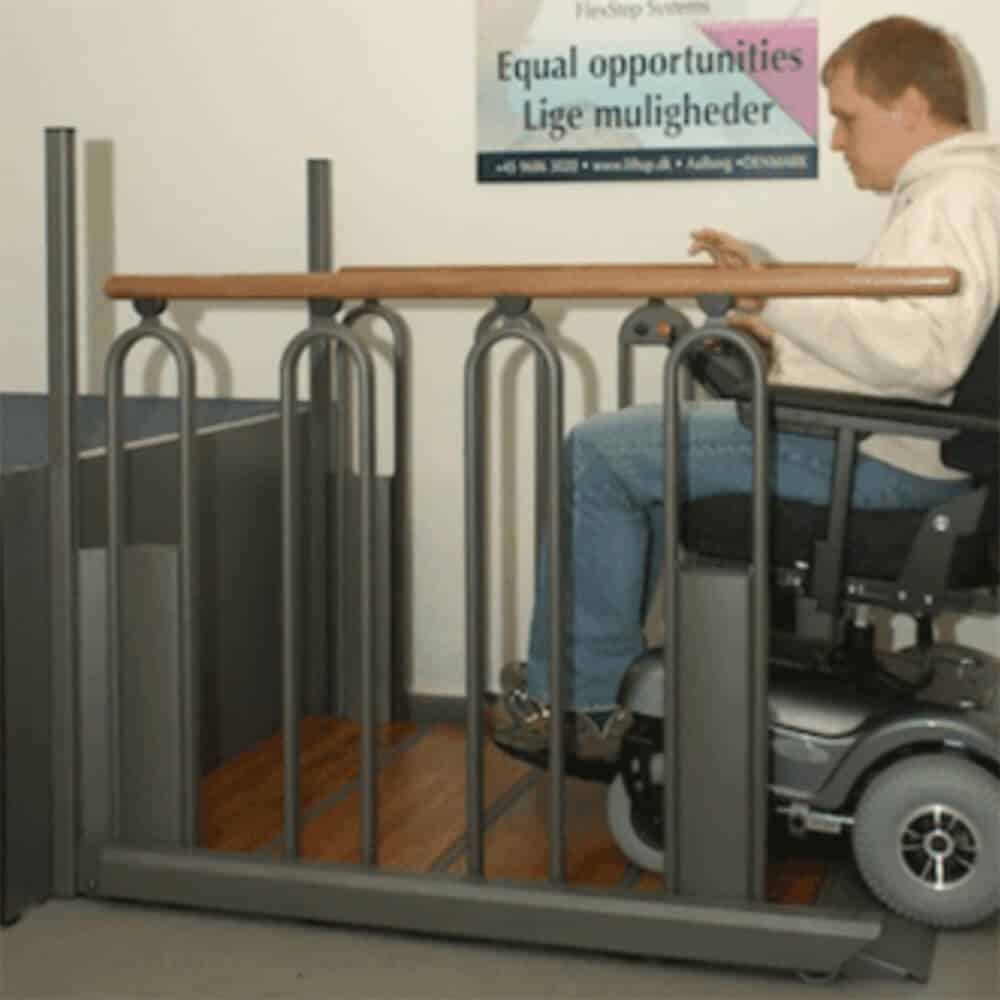 escalera convertible plataforma salvaescaleras sillas ruedas ancianos minusvalidos flexi stair